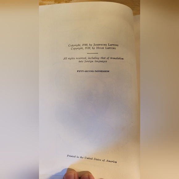 The Story of Doctor Dolittle by Hugh Lofting 54th Printing HCDJ - Picture 5 of 11